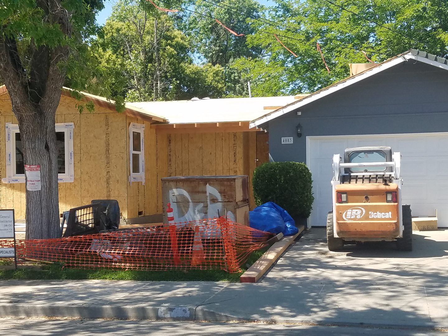 Residential building renovation in progress